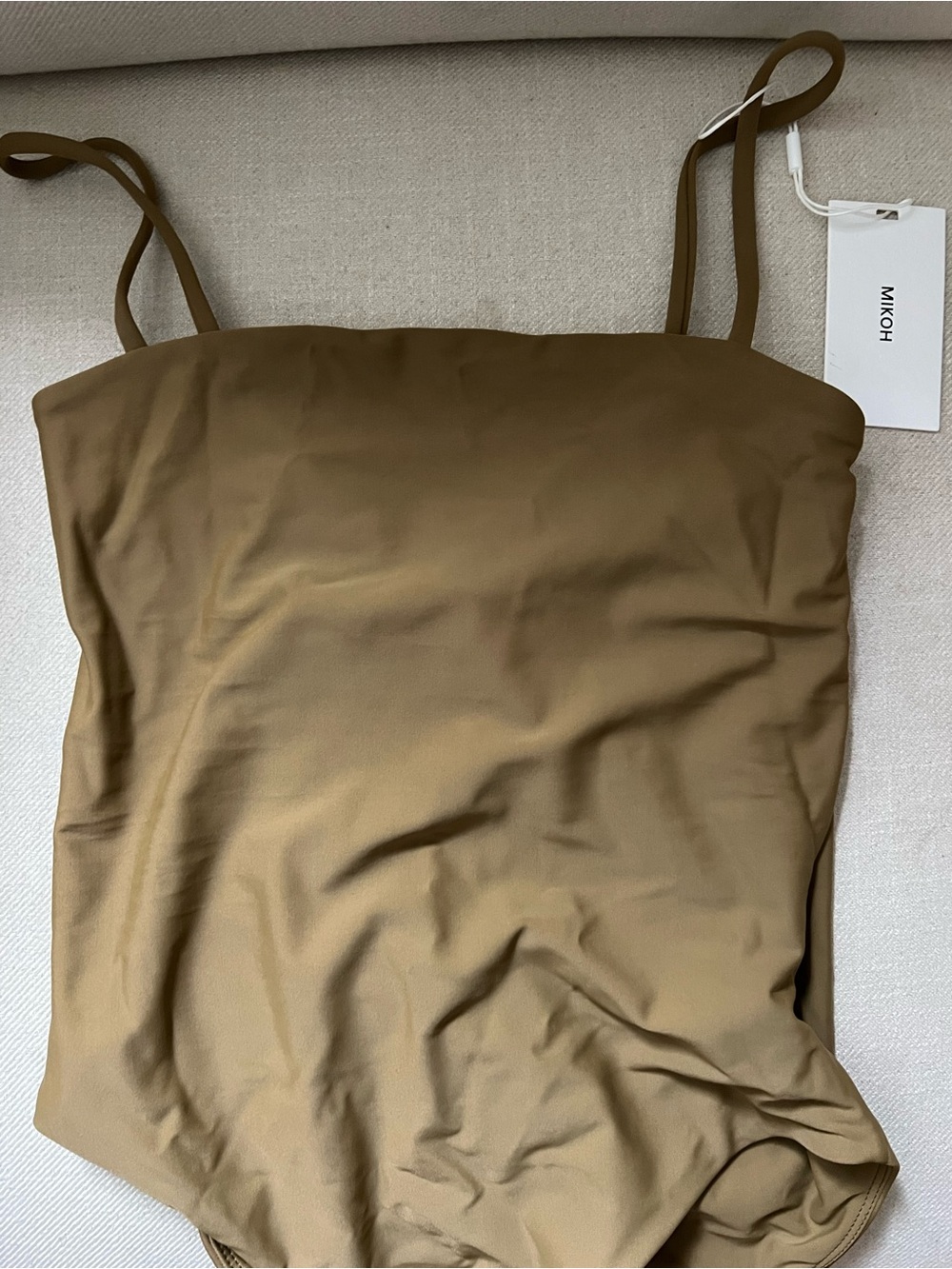 Mikoh Olive Slim Double-Strap Camisole
